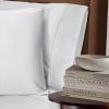 Superior Rayon from Bamboo 300 Thread Pillowcase Set, Lightweight, Soft Pillowcases, Guest Bedroom Pillow Covers, Bedding Basics, Bed Essentials, Luxury Sateen Weave, 2 Pack, King, Grey(White)