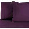 Superior Rayon from Bamboo 300 Thread Pillowcase Set, Lightweight, Soft Pillowcases, Guest Bedroom Pillow Covers, Bedding Basics, Bed Essentials, Luxury Sateen Weave, 2 Pack, King, Grey(Purple)