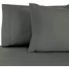 Superior Rayon from Bamboo 300 Thread Pillowcase Set, Lightweight, Soft Pillowcases, Guest Bedroom Pillow Covers, Bedding Basics, Bed Essentials, Luxury Sateen Weave, 2 Pack, King, Grey(Grey)