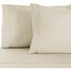 Superior Rayon from Bamboo 300 Thread Pillowcase Set, Lightweight, Soft Pillowcases, Guest Bedroom Pillow Covers, Bedding Basics, Bed Essentials, Luxury Sateen Weave, 2 Pack, King, Grey(Ivory)