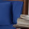 Superior Rayon from Bamboo 300 Thread Pillowcase Set, Lightweight, Soft Pillowcases, Guest Bedroom Pillow Covers, Bedding Basics, Bed Essentials, Luxury Sateen Weave, 2 Pack, King, Grey(Smoke Blue)