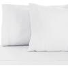 Superior Rayon from Bamboo 300 Thread Pillowcase Set, Lightweight, Soft Pillowcases, Guest Bedroom Pillow Covers, Bedding Basics, Bed Essentials, Luxury Sateen Weave, 2 Pack, King, Grey(White)
