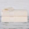 Superior Rayon from Bamboo Cotton Blend Bath Towel Set, Ideal for Bathroom, Guest Bath, Gym, Spa, Bathroom Decor, Home Essentials, Includes; 2 Bath Towels, 2 Pack, 30” x 54″, Ivory