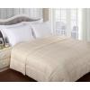 Superior Reversible Down Alternative Polyfill Blanket with Striped Microfiber Shell – King, Grey(Ivory)