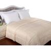 Superior Reversible Down Alternative Polyfill Blanket with Striped Microfiber Shell – King, Grey(Ivory)