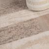 Superior Rockwood Modern Geometric Washable Indoor Runner Rug, Machine Washable Rugs, for Bedroom, Living Room, Dining, Kitchen Floors, Flexible Cotton Backing, Easy Clean, 2′ 7″ x 6′, Blue – Taupe(Beige)