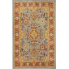 Superior Rylstone Rustic Tribal Medallion Indoor Area Rug for Living Room, Bedroom, Office, Kitchen, Dining, Washable Rugs, Foam Backing, Hadar Collection-Mac, 2′ x 3′, Blue(Multi-color)