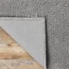 Superior Shag Indoor Area Rug, Non-Slip Foam Backing, Plush Rugs, for Kids or Pets, Entry, Kitchen, Dorm, Nursery, Playroom, California Shag Collection, 5′ x 7′, Silver(Silver – Z)