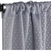 Superior Shimmer Blackout Curtain Set of 2, Thermal Insulated Panel Pair with Grommet Top Header, Chic Metallic Embellished Room Darkening Drapes, Available in 4 Lengths – Navy, 52” x 63” each(Silver)