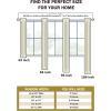 Superior Shimmer Blackout Curtain Set of 2, Thermal Insulated Panel Pair with Grommet Top Header, Chic Metallic Embellished Room Darkening Drapes, Available in 4 Lengths – Navy, 52” x 63” each(Grey)