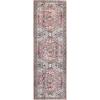 Superior Small Indoor Area Rug, Modern Floor Decor for Living/Dining, Bedroom, Kitchen, Office, Entry, Flat-Weave, Medallion, Wildlife, Cotton Backing, Copley Collection, 3′ 6″ x 5′ 6″, Brown(Brown)