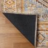 Superior Small Indoor Area Rug, Modern Floor Decor for Living/Dining, Bedroom, Kitchen, Office, Entry, Flat-Weave, Medallion, Wildlife, Cotton Backing, Copley Collection, 3′ 6″ x 5′ 6″, Brown(Dijon Yellow)