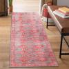 Superior Small Indoor Area Rug, Modern Floor Decor for Living/Dining, Bedroom, Kitchen, Office, Entry, Flat-Weave, Medallion, Wildlife, Cotton Backing, Copley Collection, 3′ 6″ x 5′ 6″, Brown(Crimson Red)