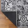 Superior Small Indoor Area Rug, Modern Floor Decor for Living/Dining, Bedroom, Kitchen, Office, Entry, Flat-Weave, Medallion, Wildlife, Cotton Backing, Copley Collection, 3′ 6″ x 5′ 6″, Brown(Charcoal 01)