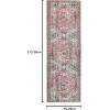 Superior Small Indoor Area Rug, Modern Floor Decor for Living/Dining, Bedroom, Kitchen, Office, Entry, Flat-Weave, Medallion, Wildlife, Cotton Backing, Copley Collection, 3′ 6″ x 5′ 6″, Brown(Brown)