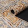 Superior Small Indoor Area Rug, Modern Floor Decor for Living/Dining, Bedroom, Kitchen, Office, Entry, Flat-Weave, Medallion, Wildlife, Cotton Backing, Copley Collection, 3′ 6″ x 5′ 6″, Brown(Dijon Yellow)