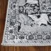 Superior Small Indoor Area Rug, Modern Floor Decor for Living/Dining, Bedroom, Kitchen, Office, Entry, Flat-Weave, Medallion, Wildlife, Cotton Backing, Copley Collection, 3′ 6″ x 5′ 6″, Brown(Charcoal)