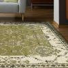 Superior Stratton Collection Area Rug, 8mm Pile Height with Jute Backing, Luxurious French Traditional Aubusson Rug Design, Fashionable and Affordable Woven Rugs, 8′ x 10′, Green(Green)