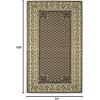 Superior Stratton Collection Area Rug, 8mm Pile Height with Jute Backing, Luxurious French Traditional Aubusson Rug Design, Fashionable and Affordable Woven Rugs, 8′ x 10′, Green(Multi-color)