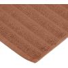 Superior Striped Bath Mat 2-Pack, 100% Combed Cotton, Luxury Spa Ribbed Texture, Durable and Washable Bathroom Mats – Aster Blue, 22″ x 35″ each(Brown)