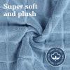 Superior Striped Bath Mat 2-Pack, 100% Combed Cotton, Luxury Spa Ribbed Texture, Durable and Washable Bathroom Mats – Aster Blue, 22″ x 35″ each(Denim Blue)