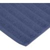 Superior Striped Bath Mat 2-Pack, 100% Combed Cotton, Luxury Spa Ribbed Texture, Durable and Washable Bathroom Mats – Aster Blue, 22″ x 35″ each(Navy Blue)
