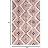 Superior Talluah | Indoor Printed Hand-Tuffed Room Decor for Bedroom Aesthetic Area Rug for Living Room | 5′ x 8′ | Rust-Black(Apricot – Brick Red)