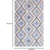 Superior Talluah | Indoor Printed Hand-Tuffed Room Decor for Bedroom Aesthetic Area Rug for Living Room | 5′ x 8′ | Rust-Black(Cerulean – Dark Denim)