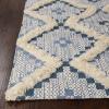 Superior Talluah | Indoor Printed Hand-Tuffed Room Decor for Bedroom Aesthetic Area Rug for Living Room | 5′ x 8′ | Rust-Black(Cerulean – Dark Denim)