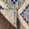 Superior Talluah | Indoor Printed Hand-Tuffed Room Decor for Bedroom Aesthetic Area Rug for Living Room | 5′ x 8′ | Rust-Black(Gold – Navy Blue)