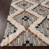 Superior Talluah | Indoor Printed Hand-Tuffed Room Decor for Bedroom Aesthetic Area Rug for Living Room | 5′ x 8′ | Rust-Black(Rust – Black)