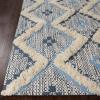 Superior Talluah | Indoor Printed Hand-Tuffed Room Decor for Bedroom Aesthetic Area Rug for Living Room | 5′ x 8′ | Rust-Black(Stone Blue – Midnight Blue)