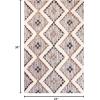 Superior Talluah | Indoor Printed Hand-Tuffed Room Decor for Bedroom Aesthetic Area Rug for Living Room | 5′ x 8′ | Rust-Black(Tan – Chocolate)