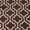 Superior Trellis Collection Quality Soft, Insulated, Thermal, Woven Blackout Grommet Printed Curtain Panel Pair (Set Of 2) 52″ x 84″ – Light Blue(Chocolate)