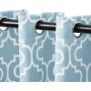 Superior Trellis Collection Quality Soft, Insulated, Thermal, Woven Blackout Grommet Printed Curtain Panel Pair (Set Of 2) 52″ x 84″ – Light Blue(Light Blue)