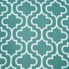 Superior Trellis Collection Quality Soft, Insulated, Thermal, Woven Blackout Grommet Printed Curtain Panel Pair (Set Of 2) 52″ x 84″ – Light Blue(Teal)
