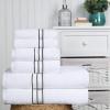 Superior Turkish Cotton Ultra-Plush 6-Piece Towel Set, Ideal for Master Bath, Guest Bathroom, Fast Drying, Shower, Spa, Face/Washcloths, Hand, Bath Towels, Absorbent, Home Basics, Tea Rose(Teal)