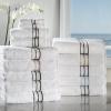 Superior Turkish Cotton Ultra-Plush 6-Piece Towel Set, Ideal for Master Bath, Guest Bathroom, Fast Drying, Shower, Spa, Face/Washcloths, Hand, Bath Towels, Absorbent, Home Basics, Tea Rose(Chocolate)