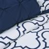 Superior Valencia 100% Premium Cotton Reversible 3 Piece Pinch-Pleated Duvet Cover Set, Full/Queen(King/California King)