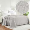 Superior Waffle Weave Cotton Blanket, for Picnic, Beach, Traveling or Camping, Comfy Blanket, Bedroom Decor, Essentials, Cover for Bed, Couch, Lounging, Honeycomb Knit, Full/Queen, Turquoise(Silver)