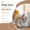 Superior Waffle Weave Cotton Blanket, for Picnic, Beach, Traveling or Camping, Comfy Blanket, Bedroom Decor, Essentials, Cover for Bed, Couch, Lounging, Honeycomb Knit, Full/Queen, Turquoise(Camel)