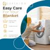 Superior Waffle Weave Cotton Blanket, for Picnic, Beach, Traveling or Camping, Comfy Blanket, Bedroom Decor, Essentials, Cover for Bed, Couch, Lounging, Honeycomb Knit, Full/Queen, Turquoise(Azure)