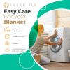 Superior Waffle Weave Cotton Blanket, for Picnic, Beach, Traveling or Camping, Comfy Blanket, Bedroom Decor, Essentials, Cover for Bed, Couch, Lounging, Honeycomb Knit, Full/Queen, Turquoise(Gumdrop Green)