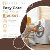 Superior Waffle Weave Cotton Blanket, for Picnic, Beach, Traveling or Camping, Comfy Blanket, Bedroom Decor, Essentials, Cover for Bed, Couch, Lounging, Honeycomb Knit, Full/Queen, Turquoise(Chocolate)