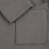 Superior Waffle Weave Cotton Unisex Bathrobe with Belt, Soft and Absorbent Robe for Men and Women Bath Essentials Robes(Charcoal)