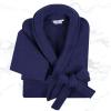 Superior Waffle Weave Cotton Unisex Bathrobe with Belt, Soft and Absorbent Robe for Men and Women Bath Essentials Robes(Navy Blue)