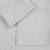 Superior Waffle Weave Cotton Unisex Bathrobe with Belt, Soft and Absorbent Robe for Men and Women Bath Essentials Robes(Silver)