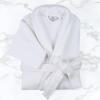 Superior Waffle Weave Cotton Unisex Bathrobe with Belt, Soft and Absorbent Robe for Men and Women Bath Essentials Robes(White)