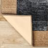 Superior Washable Indoor Area Rug, for Dining, Kitchen, Office, Modern Floor Decor, Soft Aesthetic Rugs, Abstract Brushstrokes Indoor Rug, Brayton Collection, 5′ x 8′, Orange(Cream Grey)