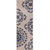 Superior Washable Indoor Area Rug, for Dining, Kitchen, Office, Modern Floor Decor, Soft Aesthetic Rugs, Abstract Brushstrokes Indoor Rug, Brayton Collection, 5′ x 8′, Orange(Cream Blue – Z)